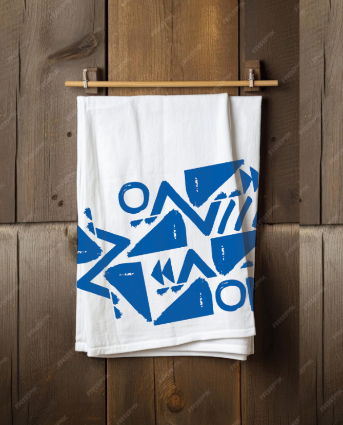 Coastal Rhythm Tea Towel